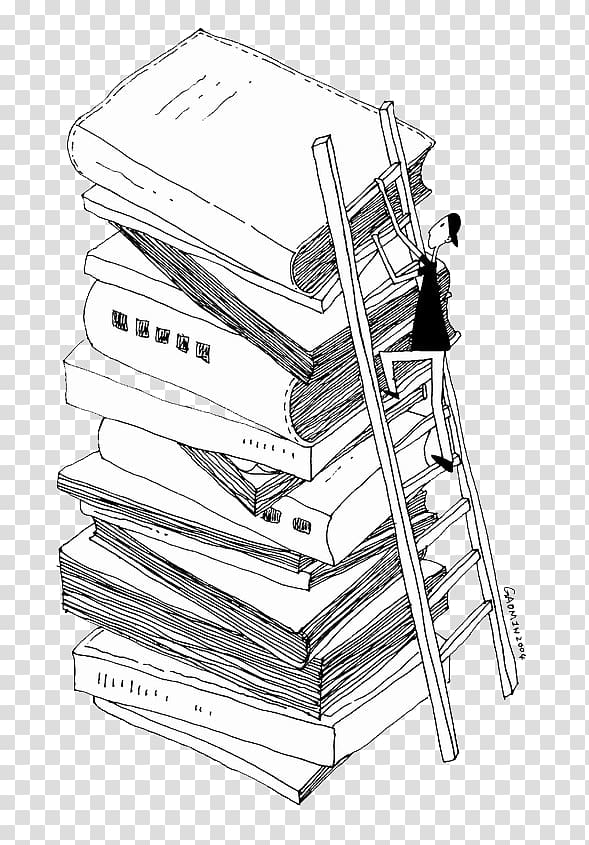 Book Stairs Ladder, Books ladder transparent background PNG clipart