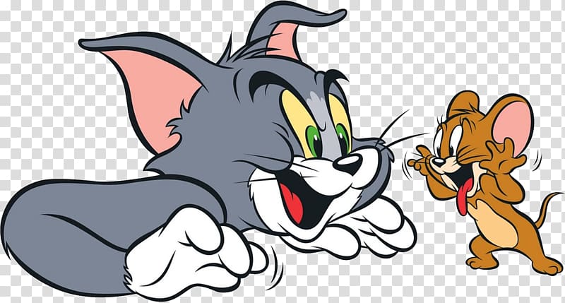 Tom and Jerry illustration, Jerry Mouse Tom Cat Tom and Jerry Cartoon Network, Tom and Jerry transparent background PNG clipart