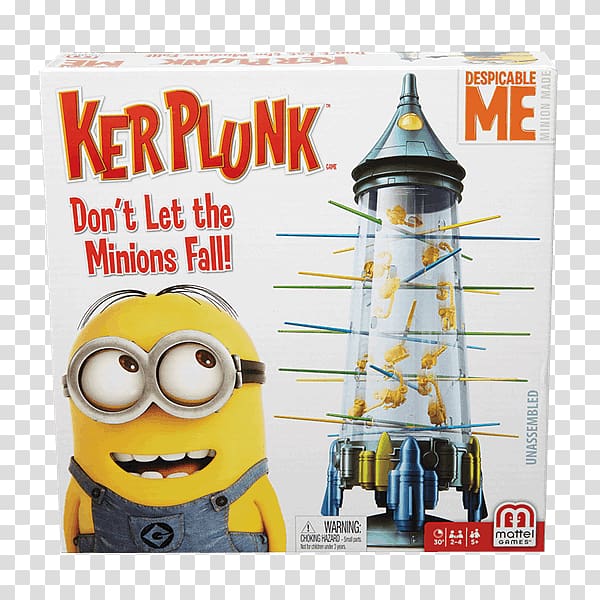 Mattel KerPlunk Minions Game Despicable Me, minion family transparent background PNG clipart