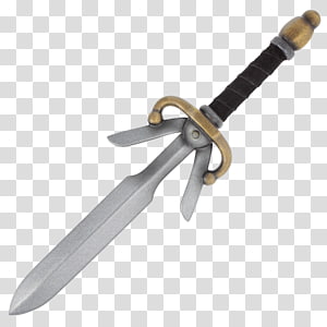 LARP dagger Bowie knife Sword Parrying dagger, Sword transparent background PNG clipart thumbnail