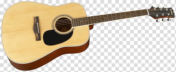 brown acoustic guitar, Acoustic Guitar transparent background PNG clipart