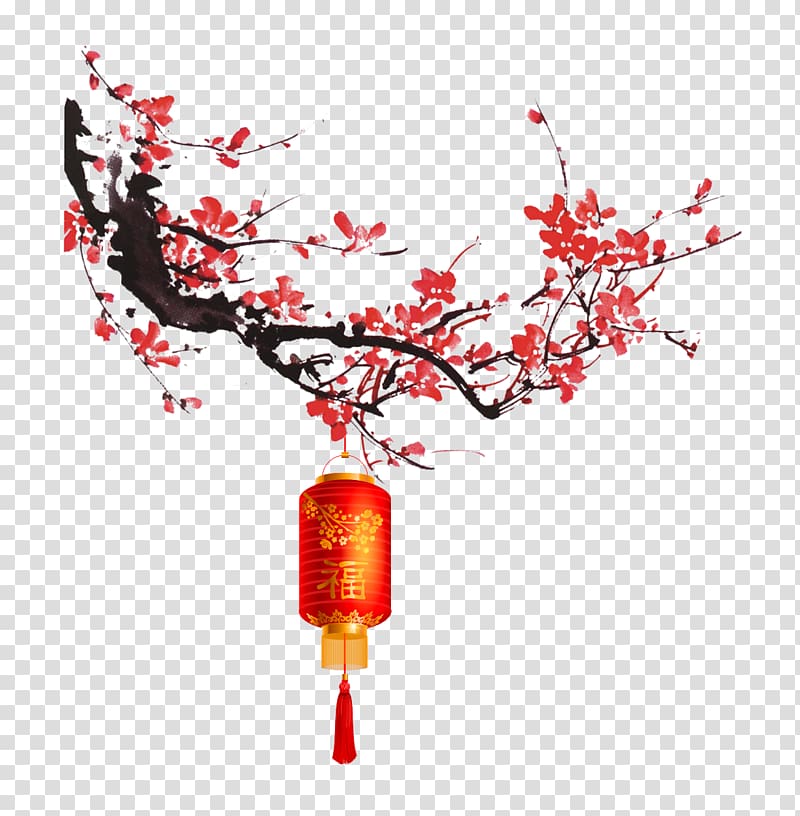 Petal , Ink plum red lanterns transparent background PNG clipart