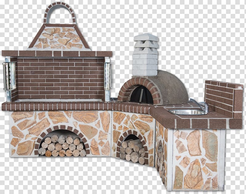 Barbecue Masonry oven Wood-fired oven Sink, irregular stone transparent background PNG clipart