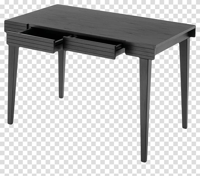 Table Nightstand Desk Furniture Chair, Black solid wood furniture transparent background PNG clipart