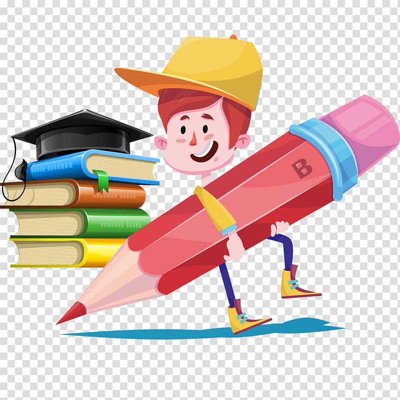 Learning School Education, The child with a pencil transparent background PNG clipart