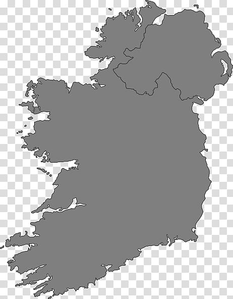 Flag of Ireland Map , map transparent background PNG clipart