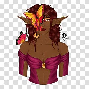 Shoulder Outerwear Legendary creature, Butterfly woman transparent background PNG clipart thumbnail