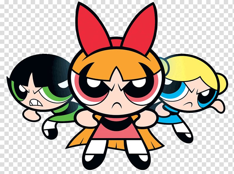 Open Cartoon Drawing, The Powerpuff Girls transparent background PNG clipart