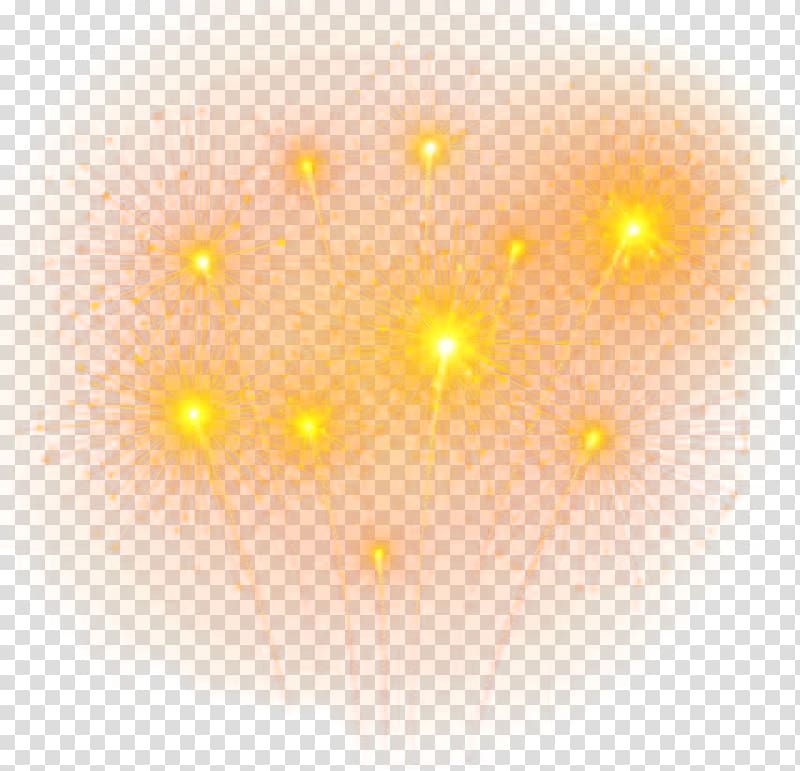 Light Yellow Computer Pattern, Hand-painted fireworks transparent background PNG clipart