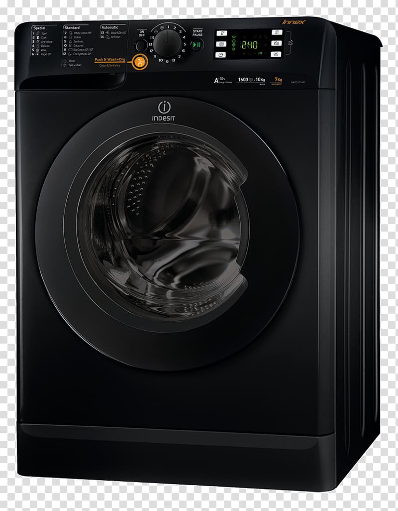 Combo washer dryer Clothes dryer Washing Machines Indesit Co., washer transparent background PNG clipart