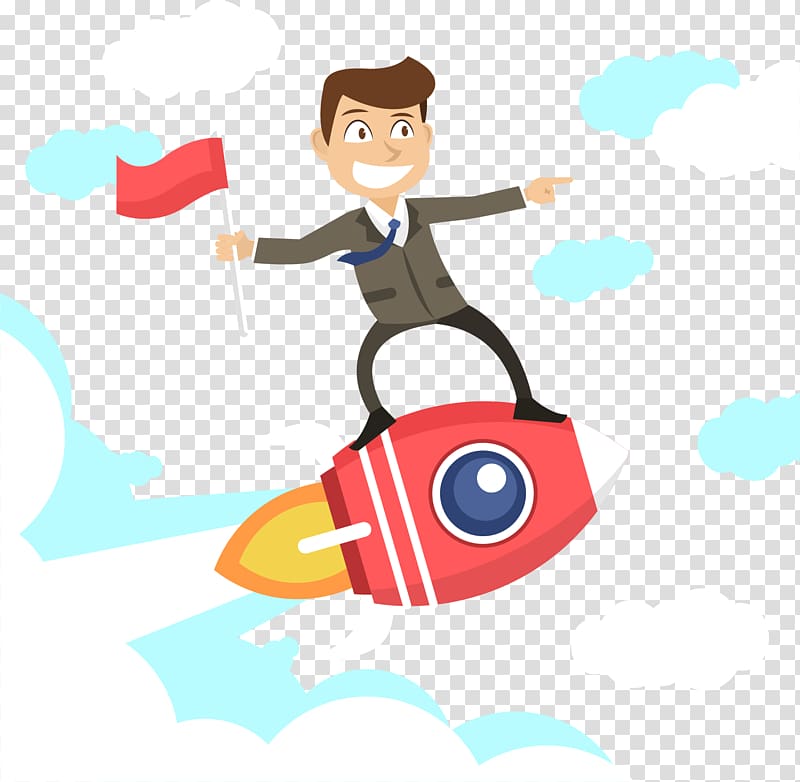 Social media Influencer marketing Business Content marketing, Take the rocket\'s business villain transparent background PNG clipart