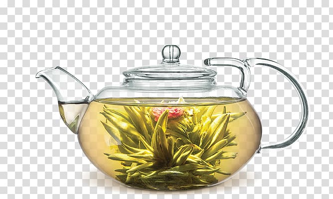 Flowering tea Teapot Jasmine tea, tea transparent background PNG clipart