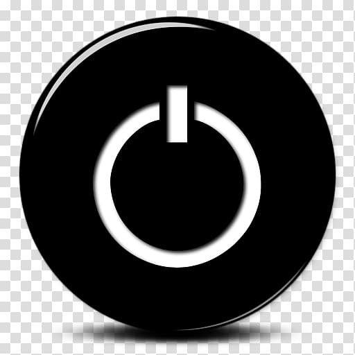 Computer Icons Symbol Button , Black Power Button Icon transparent background PNG clipart