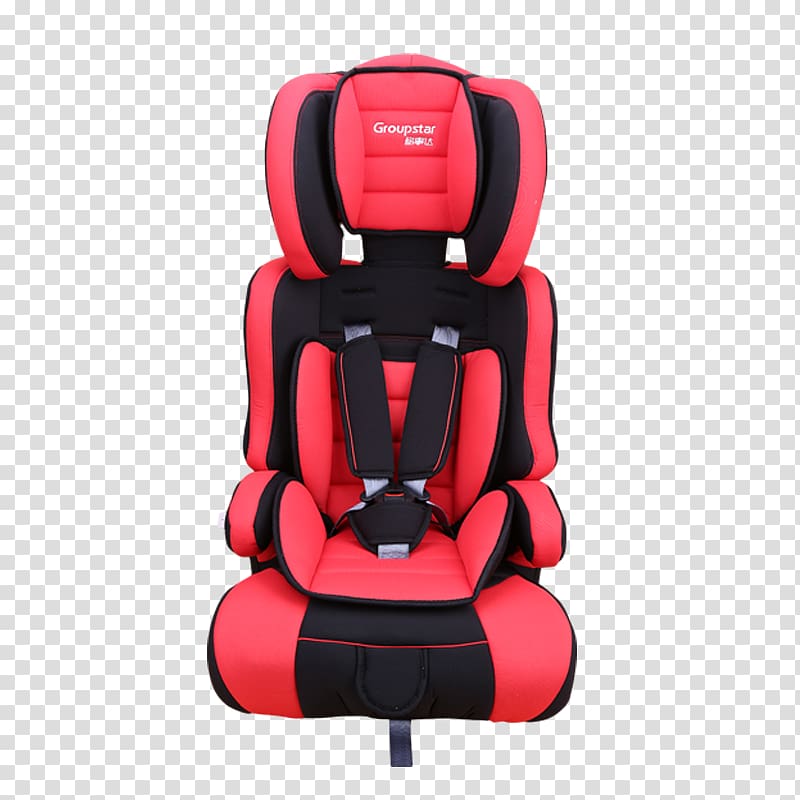 Car Child safety seat, Red Baby Car Seats transparent background PNG clipart