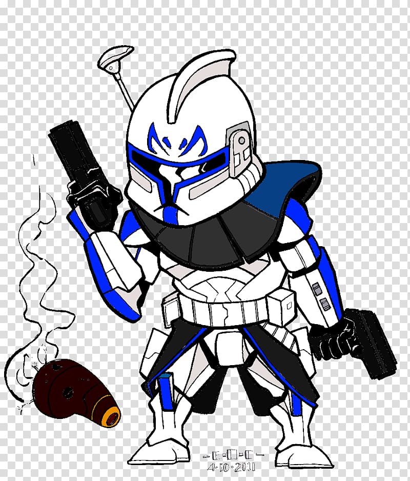 Clone trooper Star Wars: The Clone Wars Ahsoka Tano Jango Fett, trooper transparent background PNG clipart