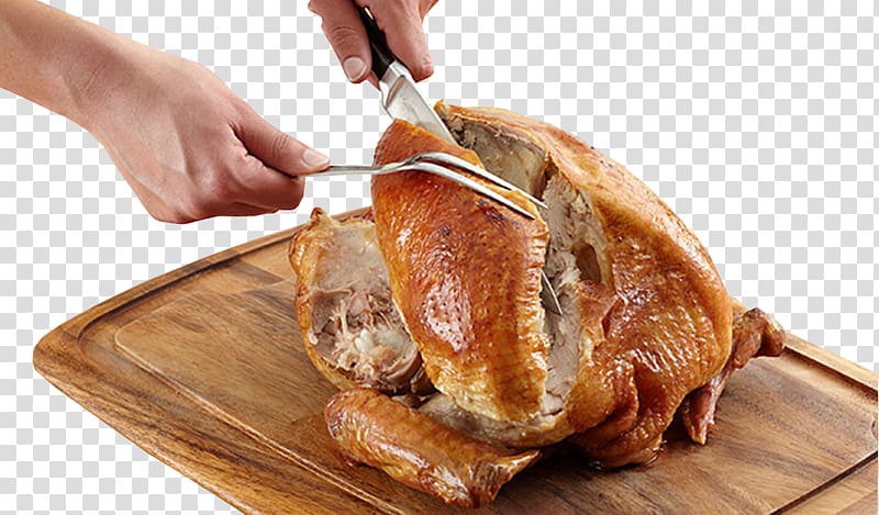 Turkey meat Roast chicken Food Roasting, carving transparent background PNG clipart