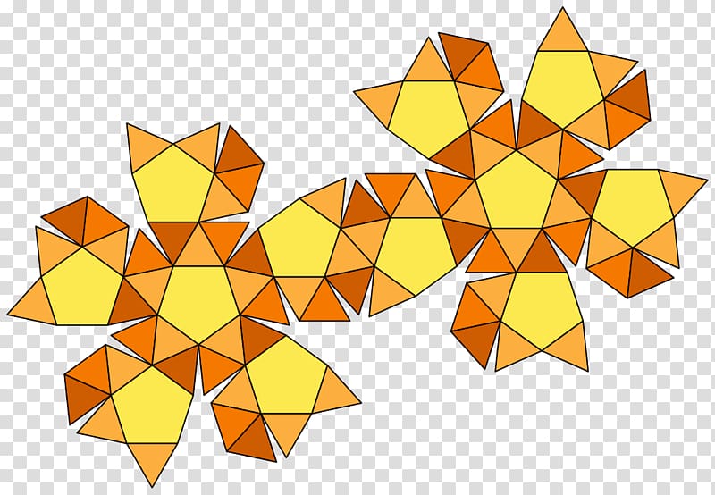 Snub dodecahedron Archimedean solid Net Polyhedron, Face transparent background PNG clipart