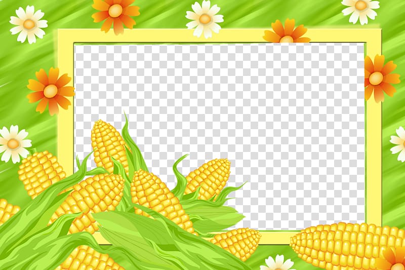 Frames Maize Sweet corn, corn transparent background PNG clipart