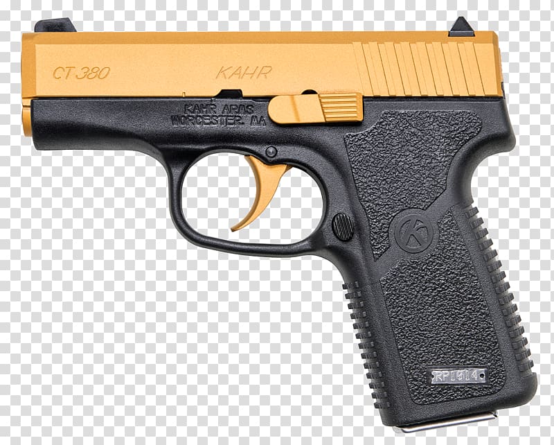 Kahr Arms .380 ACP Semi-automatic pistol Trigger, Handgun transparent background PNG clipart