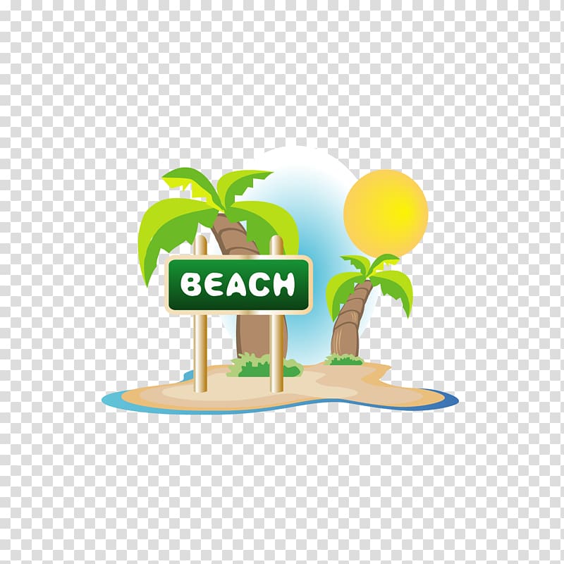 Summer , Sandy beach transparent background PNG clipart