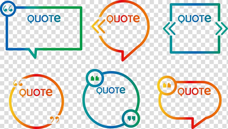 green and orange quote illustrations, Euclidean Speech balloon Dialog box Quotation mark, Color dialog box transparent background PNG clipart