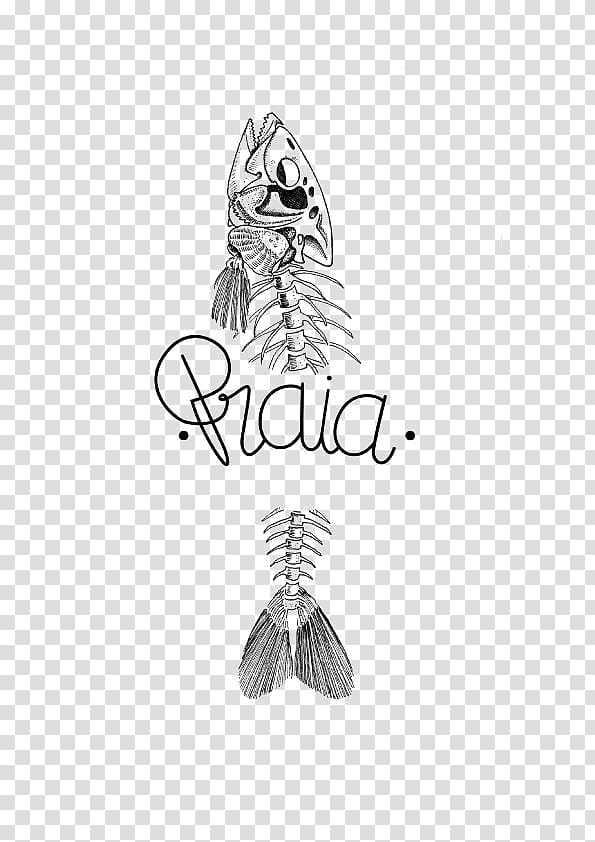 Drawing Pencil Logo Sketch, Hand-painted fish bones transparent background PNG clipart
