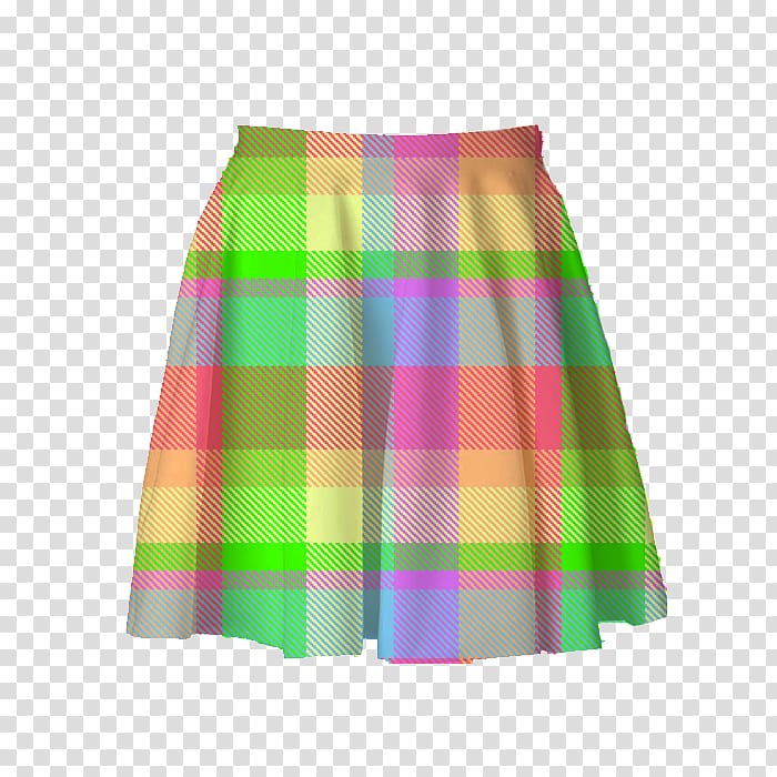 Skirt T-shirt Tartan Dress Full plaid, Plaid Skirt transparent background PNG clipart