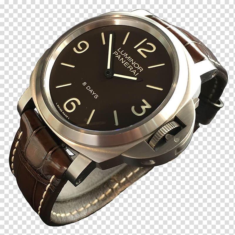 Watch strap Panerai Men\'s Luminor Marina 1950 3 Days, watch transparent background PNG clipart