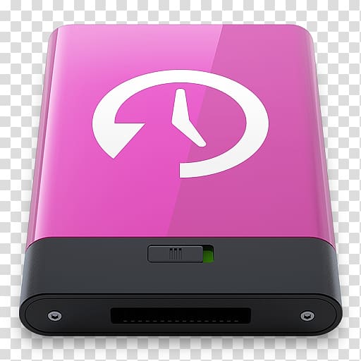 pink and black power bank, pink electronic device gadget multimedia, Pink Time Machine W transparent background PNG clipart
