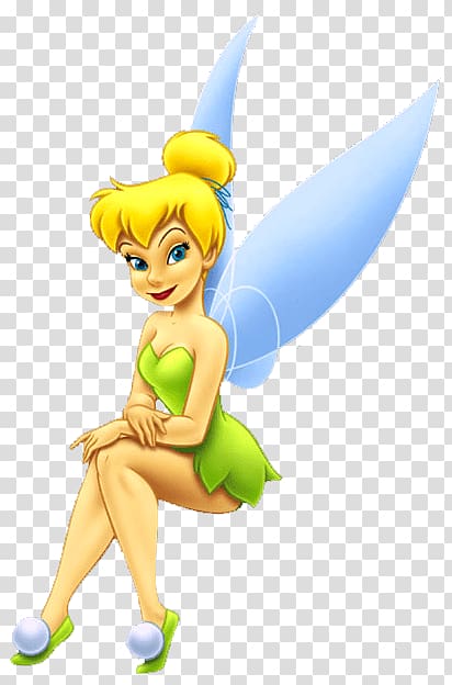 Disney Tinkerbell illustration, Tinker Bell Sitting transparent background PNG clipart