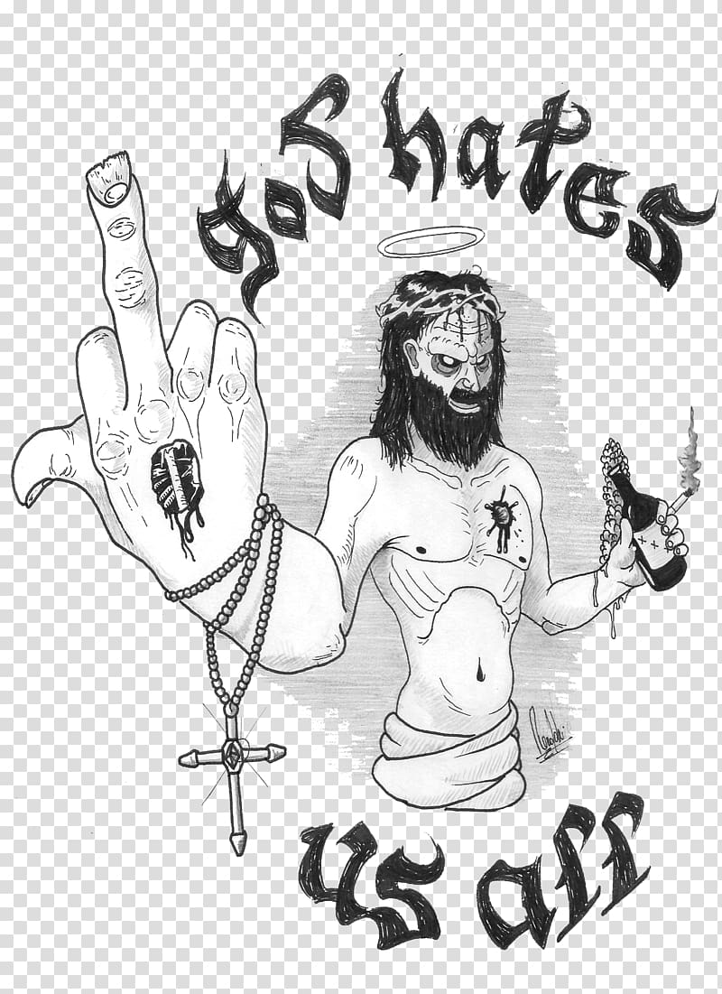 God Hates Us All Slayer Art Sketch, others transparent background PNG clipart