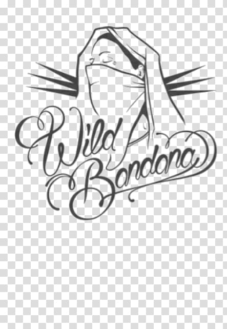 Logo Wild Bandana Illustration Drawing , t shirt rapper transparent background PNG clipart