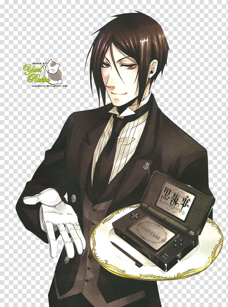 Sebastian Michaelis Ciel Phantomhive Black Butler Manga, manga transparent background PNG clipart