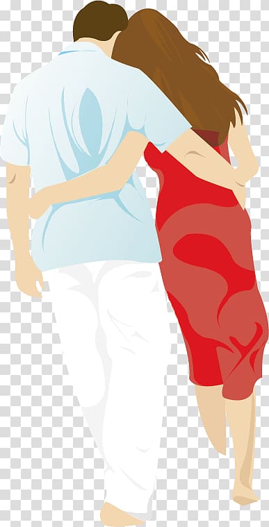 Significant other Cartoon Poster, Cartoon couple transparent background PNG clipart
