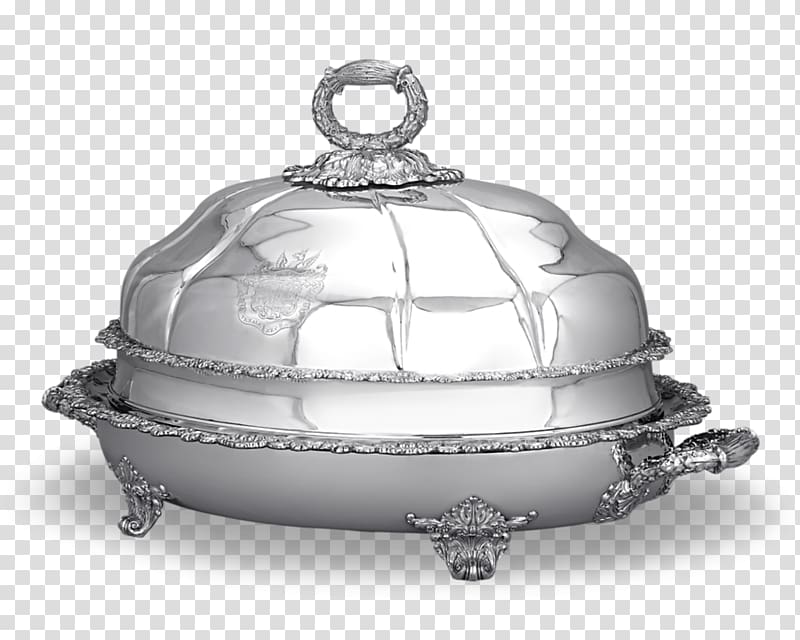Tureen Silver Game Meat Plate Cutlery, silver transparent background PNG clipart