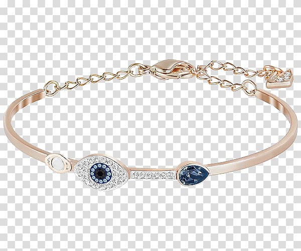 Charm bracelet Swarovski AG Bangle Jewellery, Swarovski Jewelry Sapphire Bracelet transparent background PNG clipart