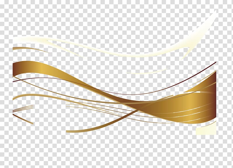 white and gold , Brand Yellow, Gold ribbon transparent background PNG clipart