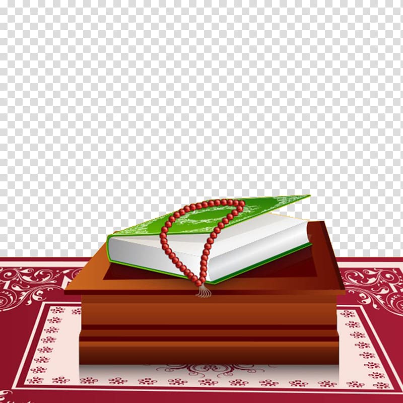 green book and red carpet illustration, Quran Islam Allah Worship Prayer, Patterns of Islamic religious worship books transparent background PNG clipart