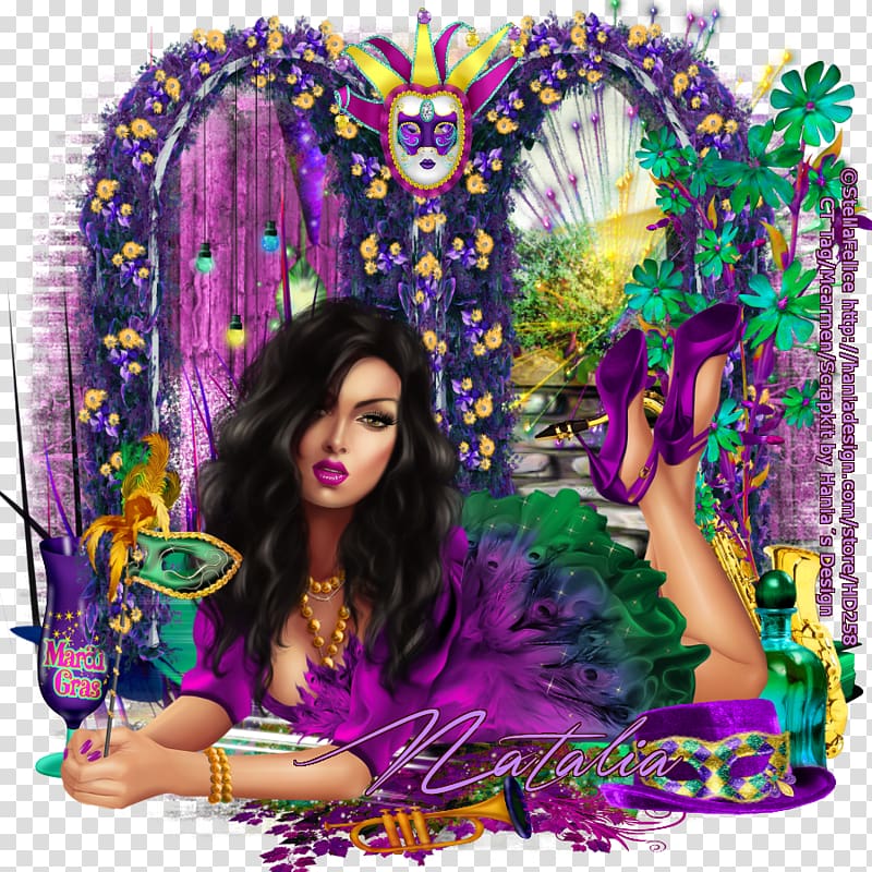 Lavender Violet Purple Lilac Magenta, Mardi Gras Party transparent background PNG clipart