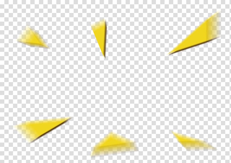 Angle Material Yellow , Triangle floating material transparent background PNG clipart