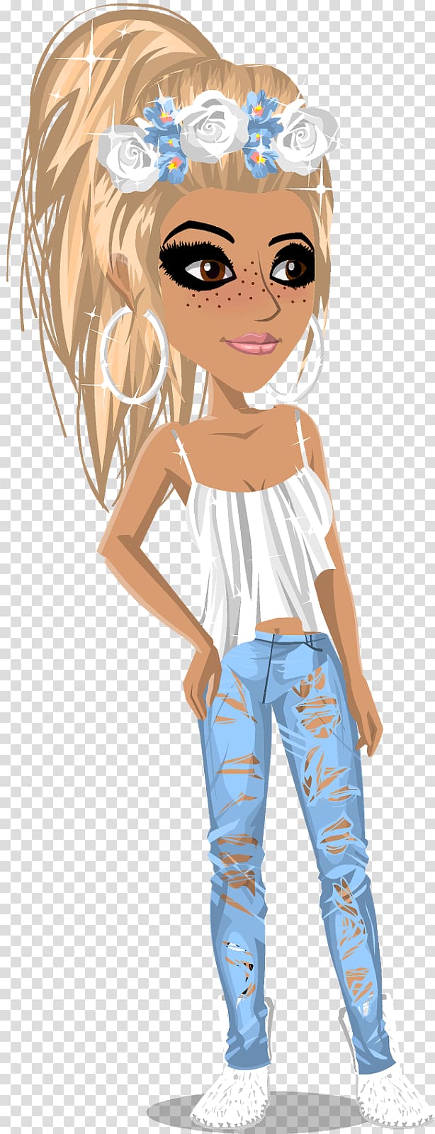 MovieStarPlanet Girl Boy Illustration Brown hair, girl transparent background PNG clipart