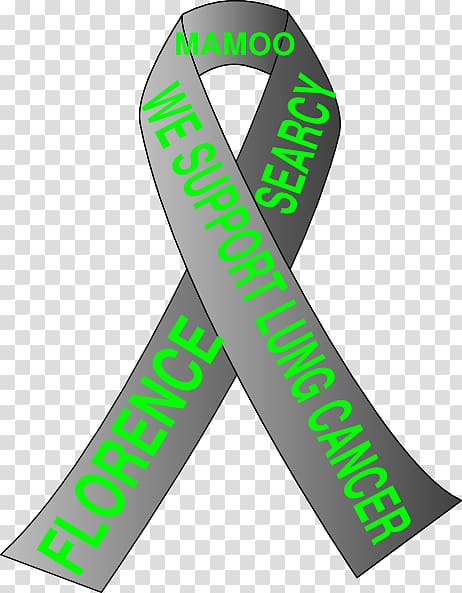 Lung cancer Awareness ribbon , lung Cancer transparent background PNG clipart