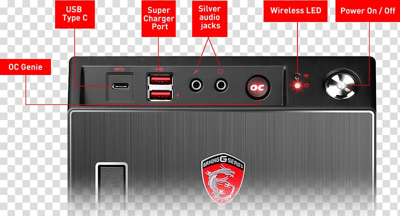 Gaming computer TMKSolutions MSI Nightblade MIB VR7RD-285UK Gaming PC, Computer transparent background PNG clipart