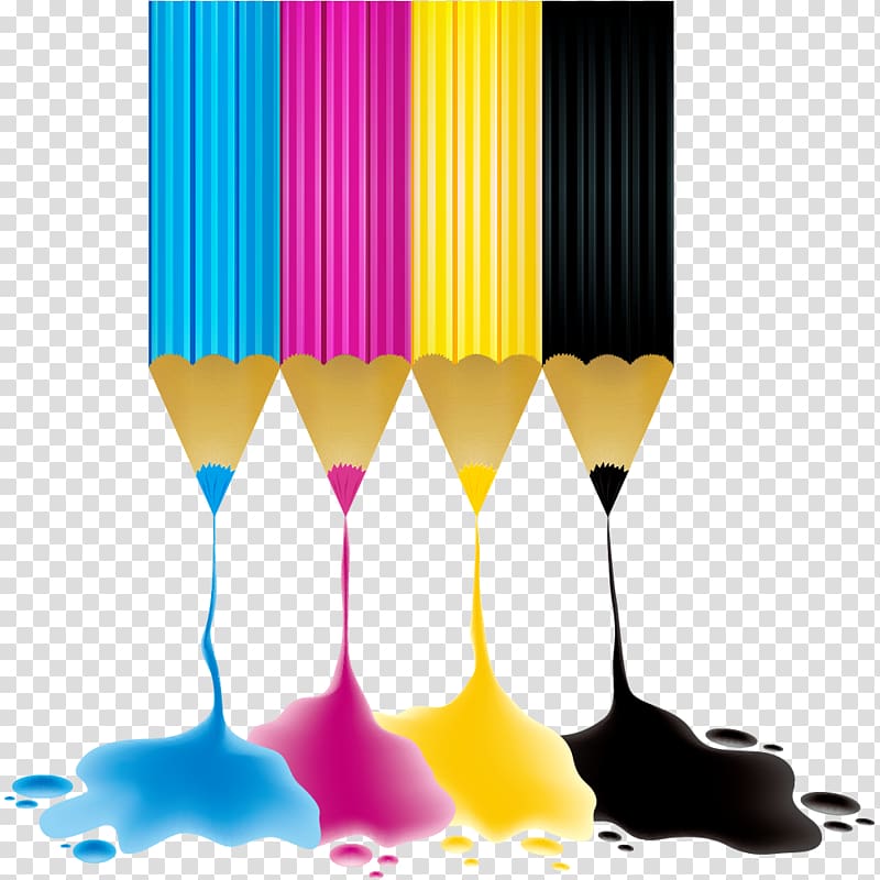 CMYK color model Illustration, pencil transparent background PNG clipart