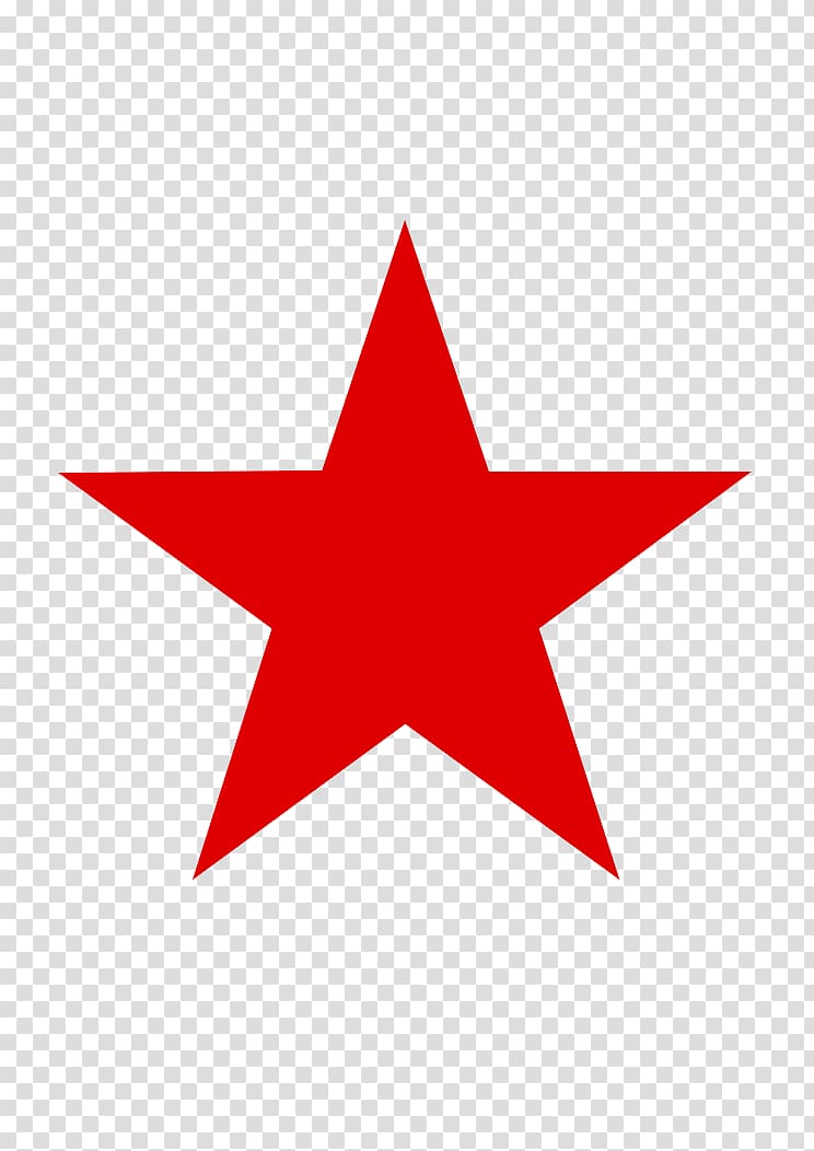 Red star Communism Communist symbolism Five-pointed star, red star transparent background PNG clipart