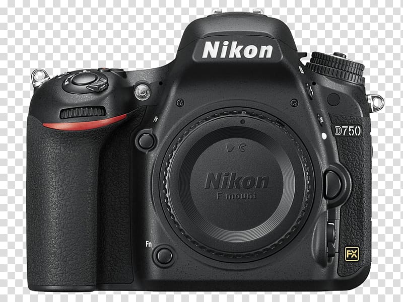Full-frame digital SLR Nikon D750 FX-Format Digital SLR Camera Body Pakistan, transparent background PNG clipart