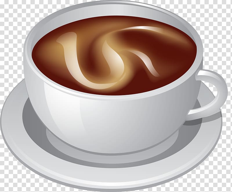 Coffee Cappuccino Cuban espresso Caffxe8 Americano, Mellow coffee transparent background PNG clipart