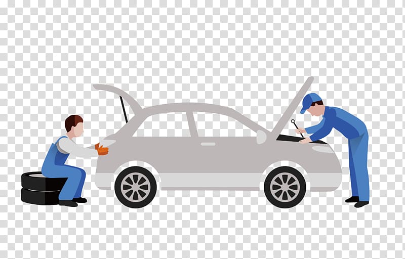 Car Repair illustration, Car Daihatsu Automobile repair shop Auto mechanic, Car repair shop workers transparent background PNG clipart