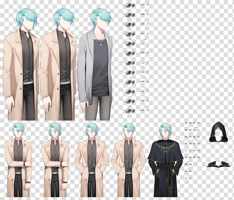 Mystic Messenger Sprite Video game Web resource, textures transparent background PNG clipart