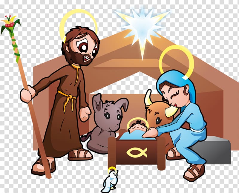 Holy Family Nativity of Jesus Nativity scene , Nativity s transparent background PNG clipart
